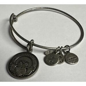 Alex & Ani Silver Tone Claddagh Expandable Bracelet
